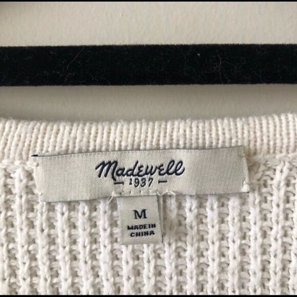 Madewell Oceanside Pullover Sweater Ivory - Picture 3 of 5